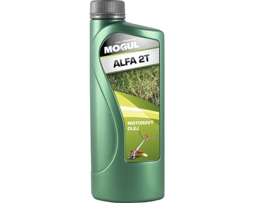 Motorový olej Mogul Alfa 2T - 1 l j určený na mazanie vysokootáčkových motocyklových dvojdobých benzínových motorov vrátane kosačiek a motorvých píl.